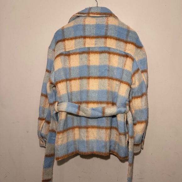 Harrison Jacket in Taupe & Blue by Line & Dot - Picture 4 of 8